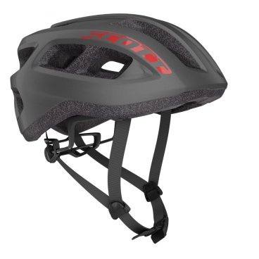 Шлем велосипедный Scott Supra Road (CE), серо-красный 2020, 275217-4244