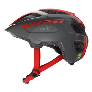 Шлем велосипедный подростковый SCOTT Spunto Junior Plus, серо-красный 2020, 270157-6161