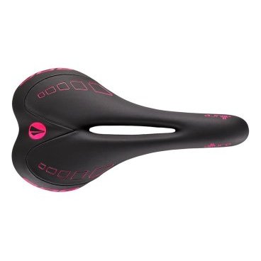 Седло велосипедное женское SDG Allure Ti-Alloy, черно-розовый, 07113DS