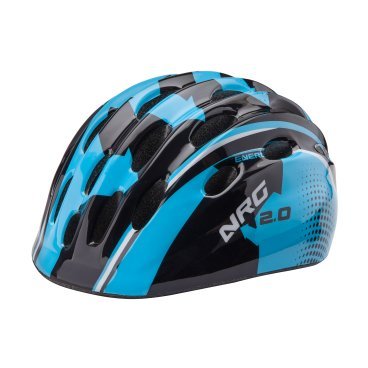 Шлем велосипедный детский Stels HB10, черно-голубой