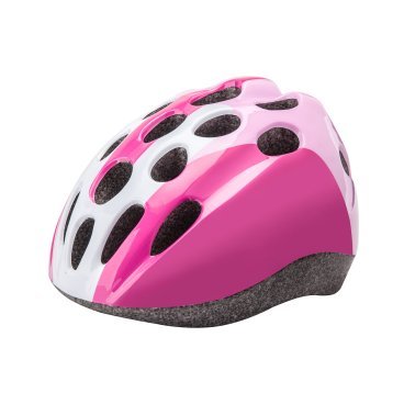 Шлем велосипедный детский Stels HB5-3, бело-розовый