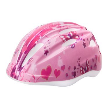 Шлем велосипедный детский Stels HB6-3, красно-розовый
