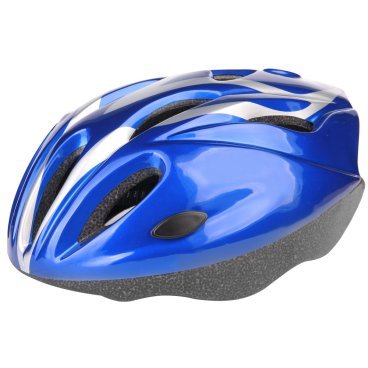 Шлем велосипедный детский Stels MV-11, серо-синий