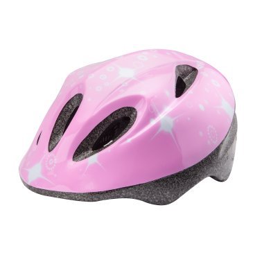 Шлем велосипедный детский Stels MV-5, бело-розовый