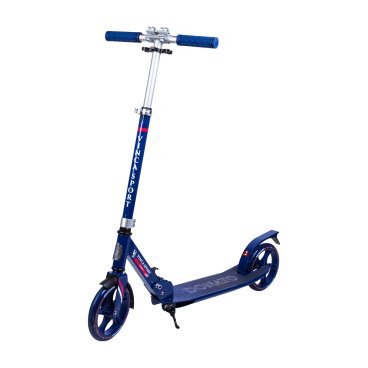 Фото Самокат VINCA SPORT, для взрослых, складной, PU колеса 200мм, синий, VSP 14 Donato