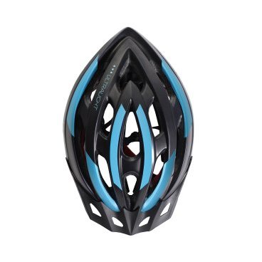 Шлем велосипедный Vinca sport, взрослый, черный с синим, индивидуальная упаковка, VSH 23