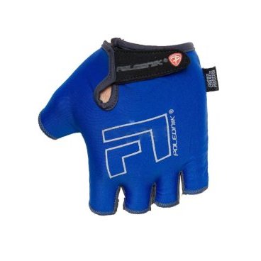 Велоперчатки Polednik F-1, эластичный верх, прорезиненная ладошка, синий, POL_F-1_L_BLU