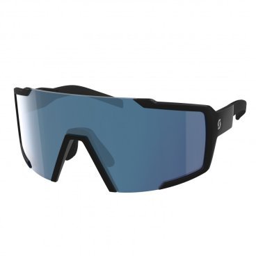Очки велосипедные Scott Shield black matt blue chrome enhancer, 275380-0135012
