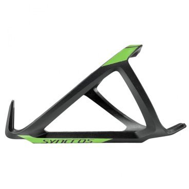 Флягодержатель велосипедный Syncros Tailor cage 2.0, левый, черно-зеленый, 250591-6542