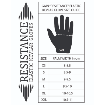 Перчатки велосипедные GAIN Protection RESISTANCE, длинные пальцы, Logo, 03-000947