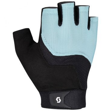 Велоперчатки SCOTT Essential SF Glove, black/stream blue, 2018, 241691-6553