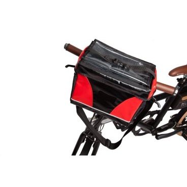 Велосумка PROPHETE REX Waterproof, на руль, красный/черный, BPROPHETEREXRB