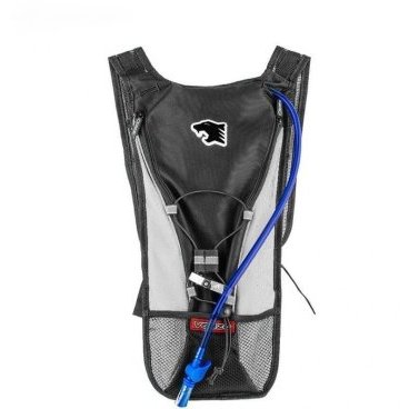 Рюкзак VENZO, с питьевой велосипедной системой (гидратором), черный/белый, VZ-F21-004-BLACK