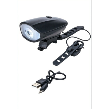 Фара велосипедная FORWARD, передняя, с сигналом, акумулятор, USB, CREE LED, 250lm/140db, 3 функции, черный, FWD3265111