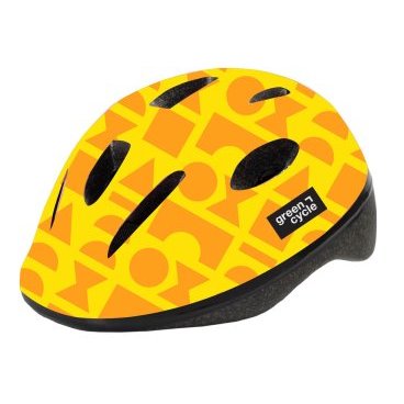 Шлем велосипедный детский Green Cycle FLASH, желтый лак