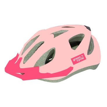 Шлем велосипедный детский Green Cycle FRIDA, розовый лак