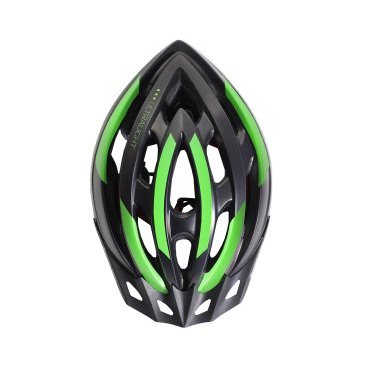 Велошлем Vinca Sport, черный с зеленым, VSH 23 terra