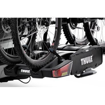 Багажник на фаркоп Thule EasyFold XT 2B, для перевозки 2-х велосипедов, складывающийся, 13pin, черный, 933