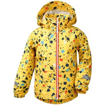 Куртка детская Didriksons DROPPEN PR KIDS JACKET, камешки на желтом, 503088