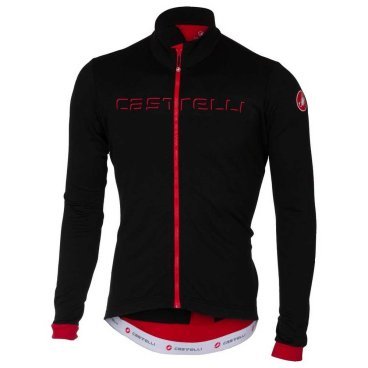 Велоджерси Castelli FONDO FZ, длинный рукав, черно-красный 2020, 4517511