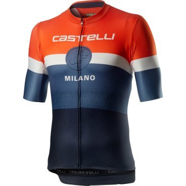 Веломайка Castelli Milano, короткий рукав, темно-синий 2020, 4520021