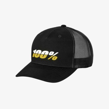 Бейсболка велосипедная 100% League X-Fit Snapback Hat, Black, 20079-001-01