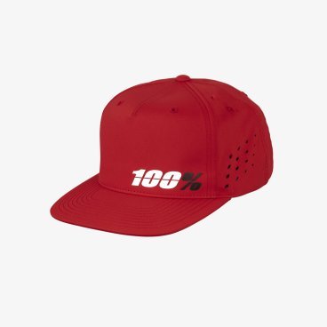 Бейсболка велосипедная 100% Ozone Snapback Hat, Red, 20077-003-01