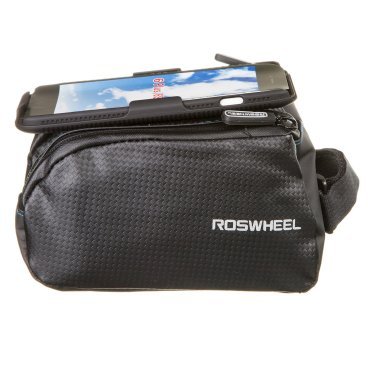 Сумка велосипедная Roswheel 121273-TY M, на раму, для телефона, черный, Х88295