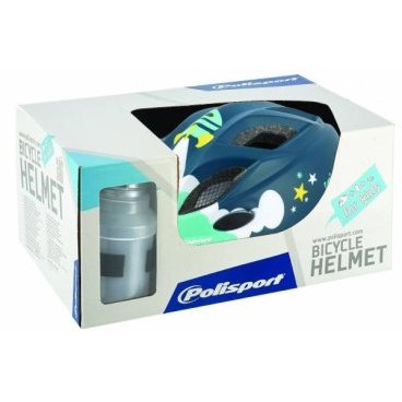 Комплект Polisport Xs kids premium, шлем детский/фляга/держатель Spaceship, matte finish, PLS8740800002