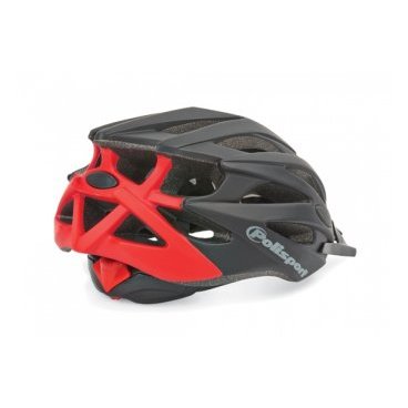Шлем велосипедный Polisport TWIG, BLACK /RED - MATTE, PLS8739100017
