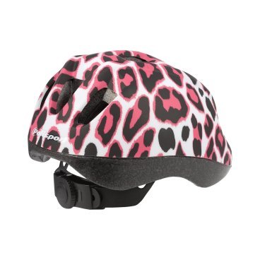 Шлем велосипедный детский Polisport Kids Pinky Cheetah, Pink/Black
