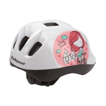 Шлем велосипедный детский Polisport XS KIDS PRINCESS, white/pink