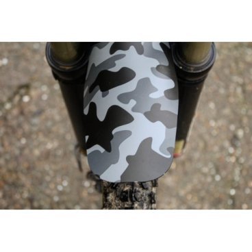 Крыло велосипедное Mucky Nutz Face Fender, переднее, универсальное, Camouflage Grey, MN0161