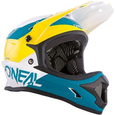 Фото Шлем велосипедный O'Neal BACKFLIP Helmet BUNGARRA 2.0, white/green/yellow, 0500-513