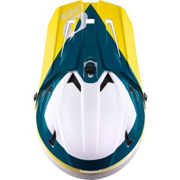 Шлем велосипедный O'Neal BACKFLIP Helmet BUNGARRA 2.0, white/green/yellow, 0500-513