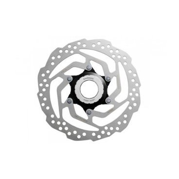 Ротор велосипедный Shimano Alivio SM-RT10M, 180мм, Center Lock, с lock ring, только для пластиковых колодок, ESMRT10M2