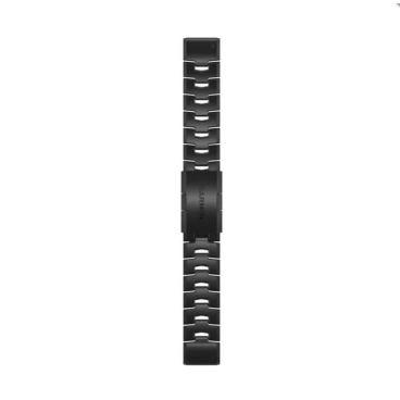 Ремешок сменный для смарт-часов Garmin fenix 6, 22mm, Vented Titanium Bracelet, Carbon Gray DLC Coating, 010-12863-09