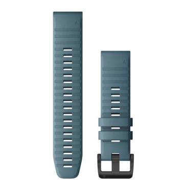 Ремешок сменный для смарт-часов Garmin fenix 6, 22mm, Silicone, Lakeside Blue, 010-12863-03