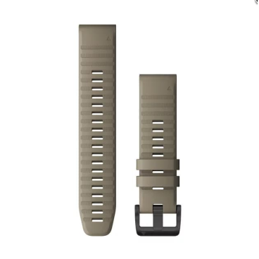 Ремешок сменный для смарт-часов Garmin fenix 6, 22mm, Silicone, Dark Sandstone, 010-12863-02
