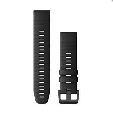Ремешок сменный для смарт-часов Garmin fenix 6, 22mm, Silicone, Black, 010-12863-00