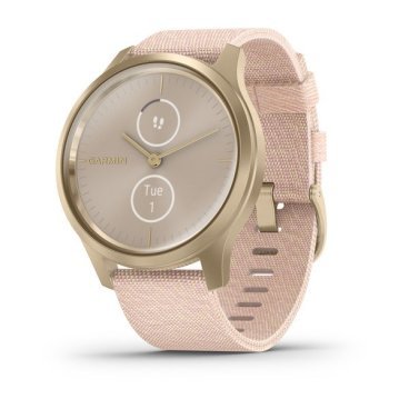 Смарт-часы Garmin vivomove Style, S/E EU, Nylon, Light Gold, Blush Pink, 010-02240-22