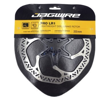 Ротор велосипедный Jagwire Pro LR1 203mm Disc Brake Rotor 6-bolt, серебристый, DCR023