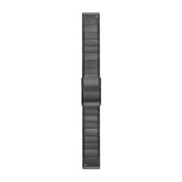 Ремешок сменный для спортивных часов Garmin QuickFit, 22mm, металл, тёмно-серый, 010-12496-06
