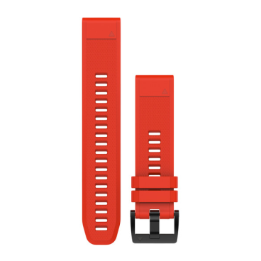 Ремешок сменный для спортивных часов Garmin QuickFit, 22mm, силикон, Red (Красный), 010-12496-03