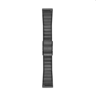 Ремешок сменный для спортивных часов Garmin QuickFit, 26mm, металл, тёмно-серый, 010-12517-05