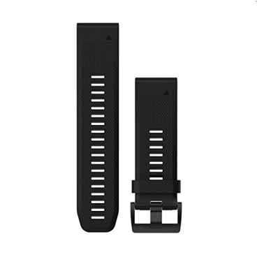 Ремешок сменный для спортивных часов Garmin QuickFit, 26mm, силикон, Black (Черный), 010-12517-00