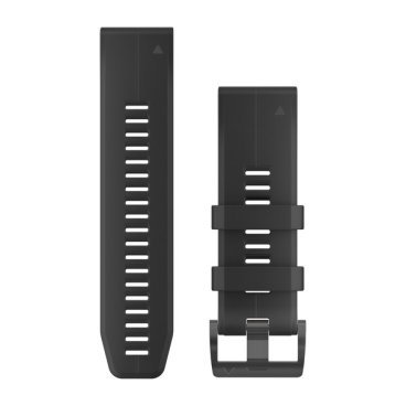 Ремешок сменный для Garmin Fenix 5XPlus, 26mm, QuickFit, Silicone Band, Black, 010-12741-00
