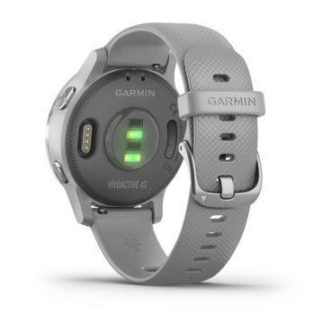 Смарт-часы Garmin vivoactive 4S, GPS, Wi-Fi, E.EU, Powder Gray/Silver, 010-02172-03