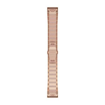 Ремешок сменный для спортивных часов Garmin, QuickFit, 20mm, металл, розово-золотой, 010-12739-02