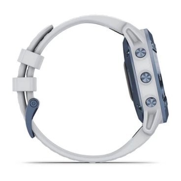 Смарт-часы Garmin Fenix 6 Pro Solar, Mineral Blue with Whitestone Band, 010-02410-19